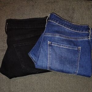 Aeropostale Women's Blue and Black Jeans